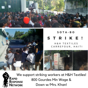 SOTA/H&H Textile Workers Strike. Which Side Are You On?
